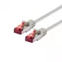 Cabo de rede LOGON Cat6 SSTP/PIMF 30 m, RJ-45–RJ-45, marfim