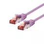 Cabo de rede LOGON TCF66F100V Cat6a F/UTP (FTP) violeta 10 m RJ-45–RJ-45