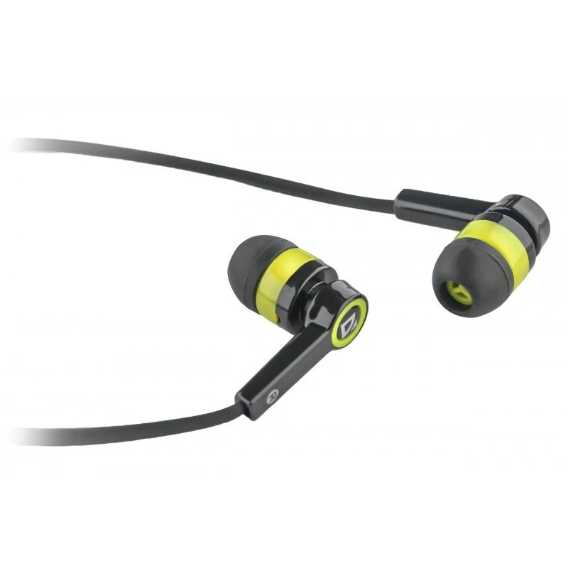 Auscultadores Defender Pulse 420 preto-amarelo