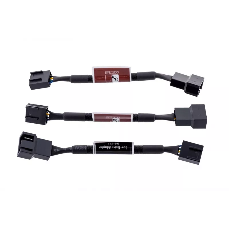 Noctua NA-SRC7 conjunto de adaptadores silenciosos para ventoinhas PWM de 4 pinos (3 un.)