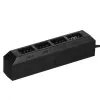 Hub para ventoinhas DeepCool FH-04 – ATX de 20 pinos para 4× 3 pinos Molex, cabo de 0,55 m, preto