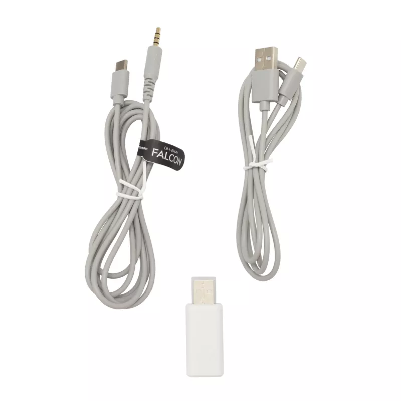Auscultadores White Shark WGH-2441 Falcon branco/cinzento
