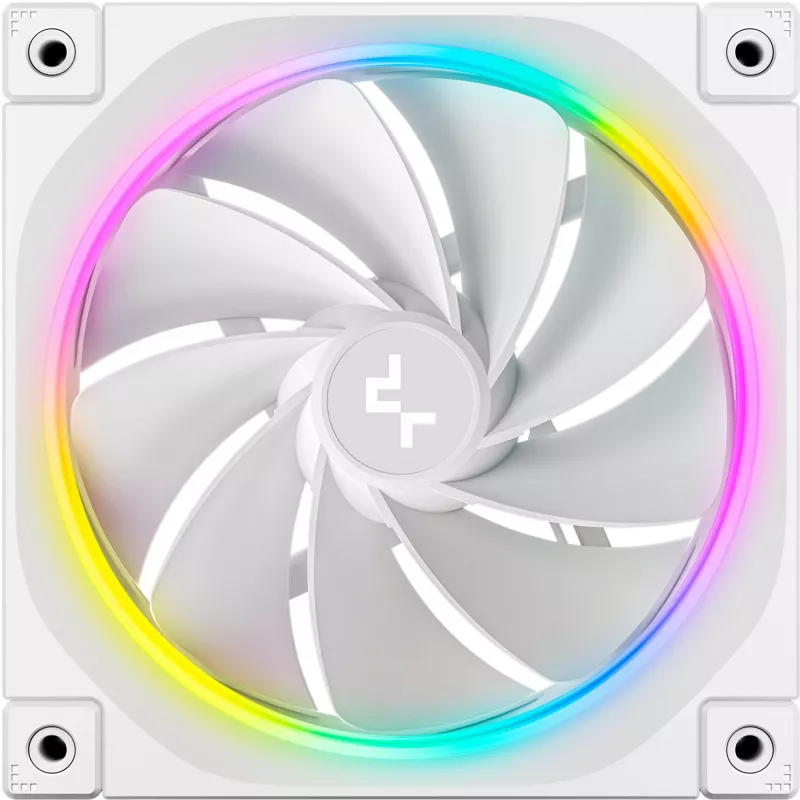 DeepCool FL12R Reverse ventoinha de caixa de 120 mm, 500–2150 rpm, 33,9 dB, branca