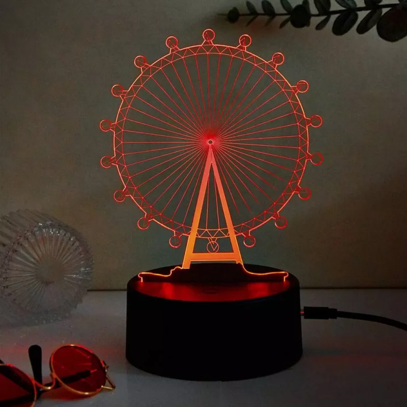 Lâmpada LED decorativa Manta SNL125RGB RGB 3D edifício