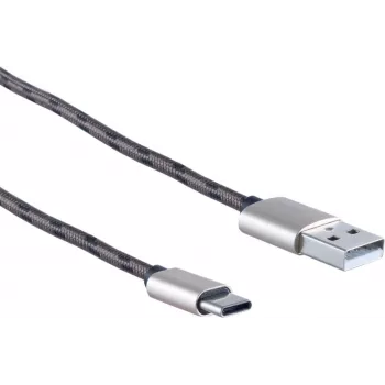 Cabo de carregamento ShiverPeaks 14-50070 – 3-em-1 USB, 1,2 m, vermelho