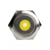 Botão de pressão antivandalismo DimasTech 25 mm Silverline Dot RGB PD216