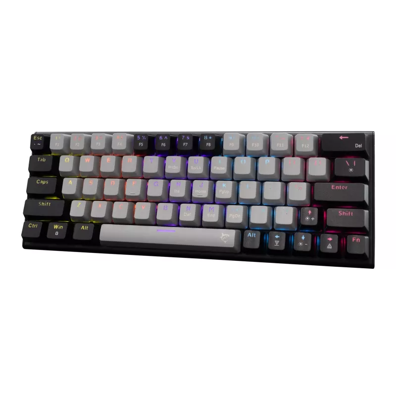 Teclado mecânico gaming White Shark WAKIZASHI-2 layout US cinzento-escuro com switches vermelhos