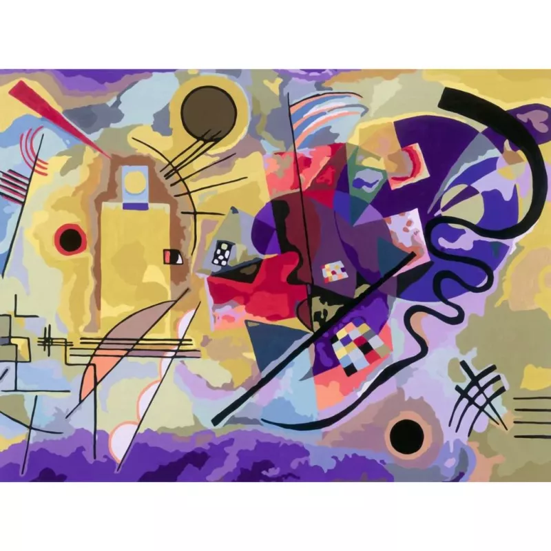 Conjunto de pintura Ravensburger CreArt ART Collection Canvas Edition Kandinsky – amarelo, vermelho, azul