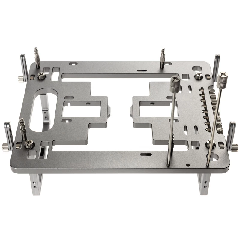 Streacom Benchtable BC1 Mini V2 titânio — benchtable compacta com compatibilidade ATX