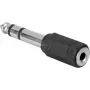 Adaptador 3,5 mm -> 6,3 mm (preto/prateado)