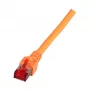 EFB-Elektronik Cabo de patch RJ45 Cat.6 S/FTP LSZH laranja 0,5m Fabricante: EFB Elektronik (K5516.0,5)