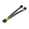 Cabo adaptador de alimentação CPU Akasa 8 pinos para duplo 4+4 pinos (AK-CBPW35-20)