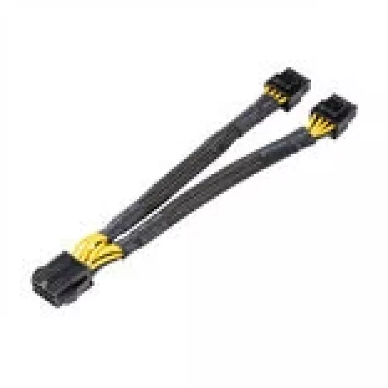 Cabo adaptador de alimentação CPU Akasa 8 pinos para duplo 4+4 pinos (AK-CBPW35-20)