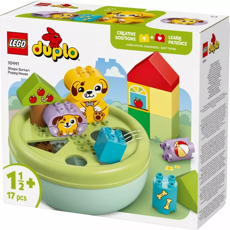 LEGO DUPLO Classificador de Formas Casa dos Cachorrinhos 10441, 17 peças, para crianças de 1½–5 anos