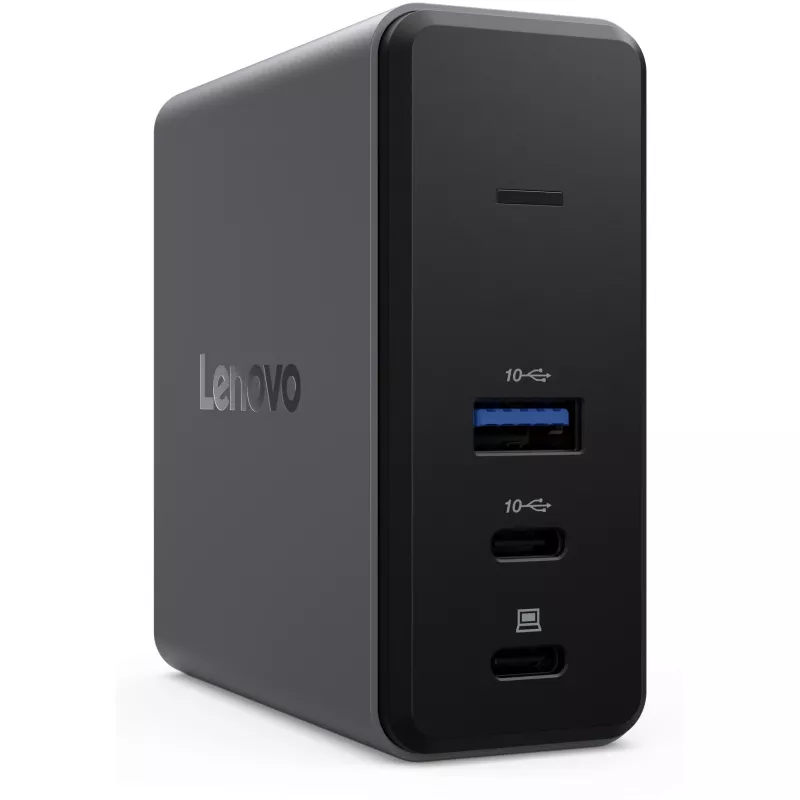 Lenovo X9 Charging GaN Dock com fios USB 3.2 Gen 2 (3.1 Gen 2) Type-C cinzento