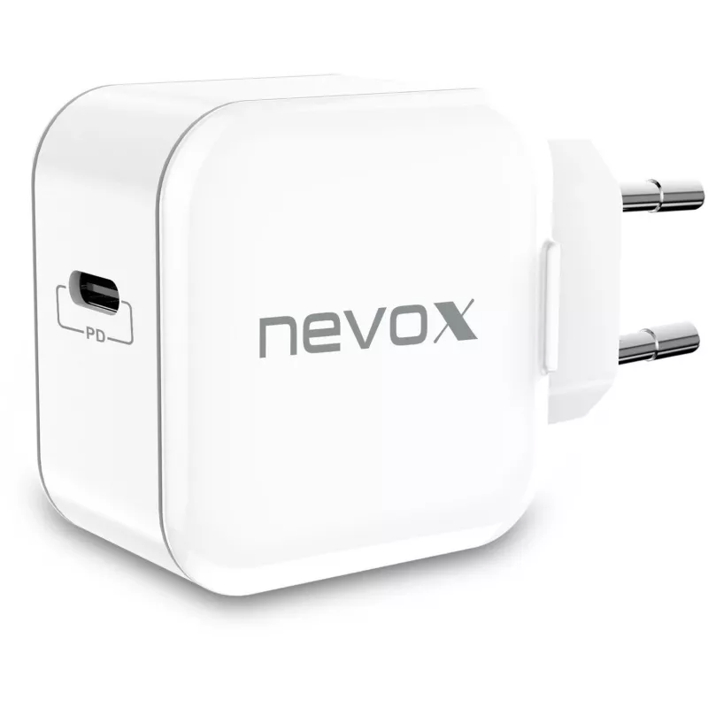 nevox Carregador USB-C PD 20W Branco Fonte de alimentação