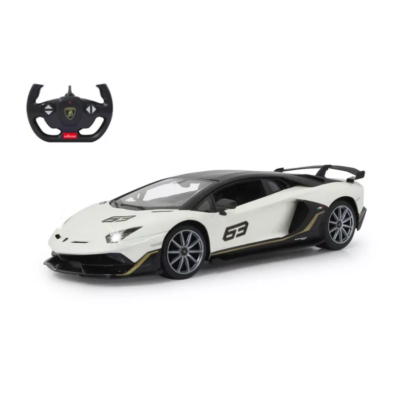 Jamara Lamborghini Aventador SVJ Performance 1:14 branco 2,4 GHz A – carro desportivo – motor elétrico – 1:16 – Ready-to-Run (RTR) – branco – rapazes (405172)