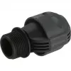 Conector para sistema de aspersão 25 mm > 1, conector preto/cinzento