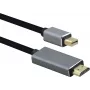 Cabo helos mini DisplayPort macho para HDMI 1.4 macho, PREMIUM 4K, 2,0 m, revestimento TPE, caixa de alumínio, contactos dourados