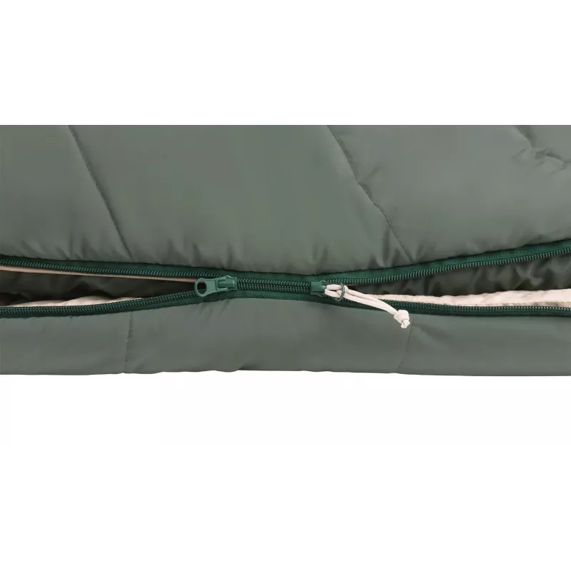 Saco de dormir para criança Outwell Convertible Junior (120-150 cm) - verde-poeira Tamanho: esquerdo