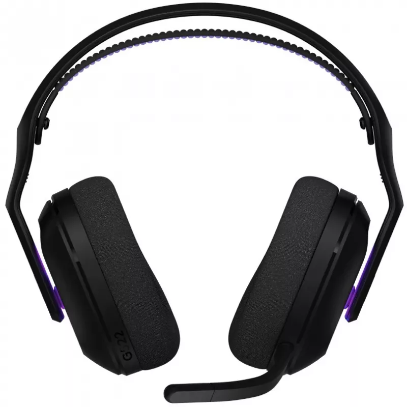 Headset de gaming sem fios Logitech G G522 LIGHTSPEED LIGHTSYNC RGB com microfone e conectividade tripla de áudio sincronizado avançada - LI