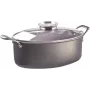 Panela de estufar Pensofal Invictum Professional Oval 32 cm com 2 pegas e tampa de vidro