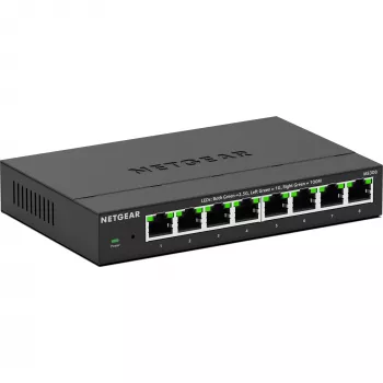 NETGEAR MS308 não gerido 2.5G Ethernet (100/1000/2500) preto
