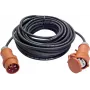 Cabo de extensão elétrica AS Schwabe [ficha CEE - conector fêmea CEE] 16 A preto 10,00 m 61010 (61010)