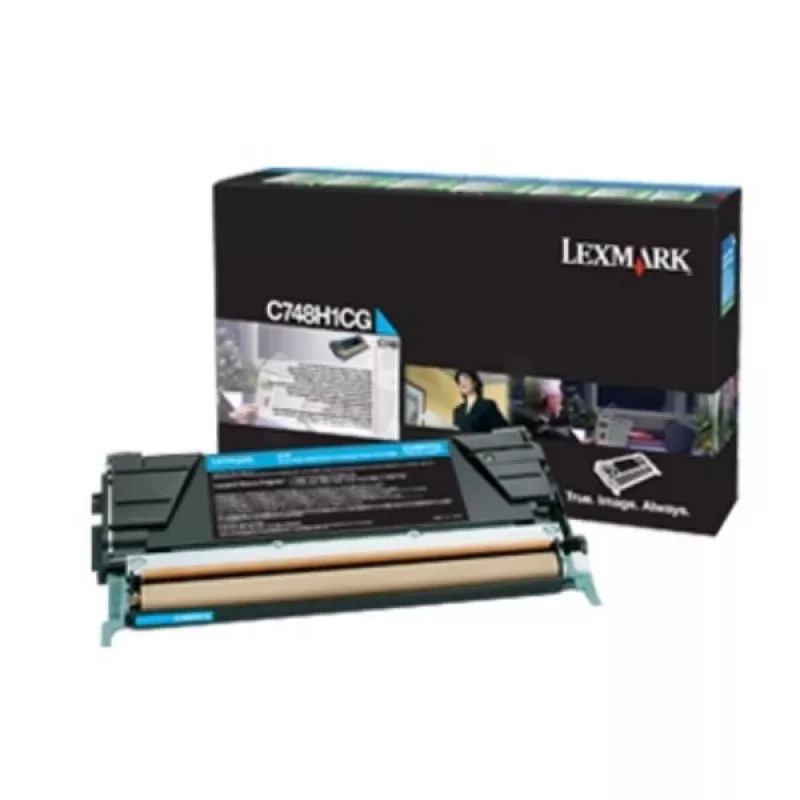 Cartucho de toner Lexmark C748H3CG 10000 páginas ciano