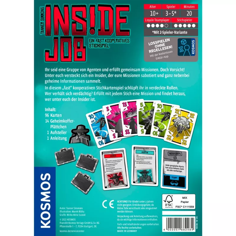 Inside Job, jogo de cartas