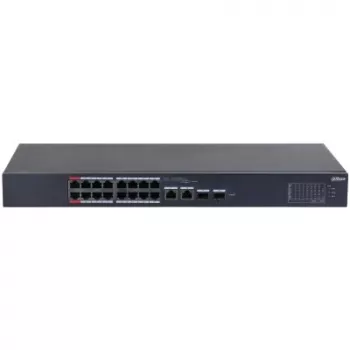 Switch de rede Dahua Technology DH-CS4218-16ET-135 gerido L2 Gigabit Ethernet (10/100/1000) Power over Ethernet (PoE) preto