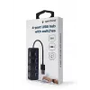 Hub de interface USB 2.0 Gembird UHB-U2P4-05 com 4 portas USB