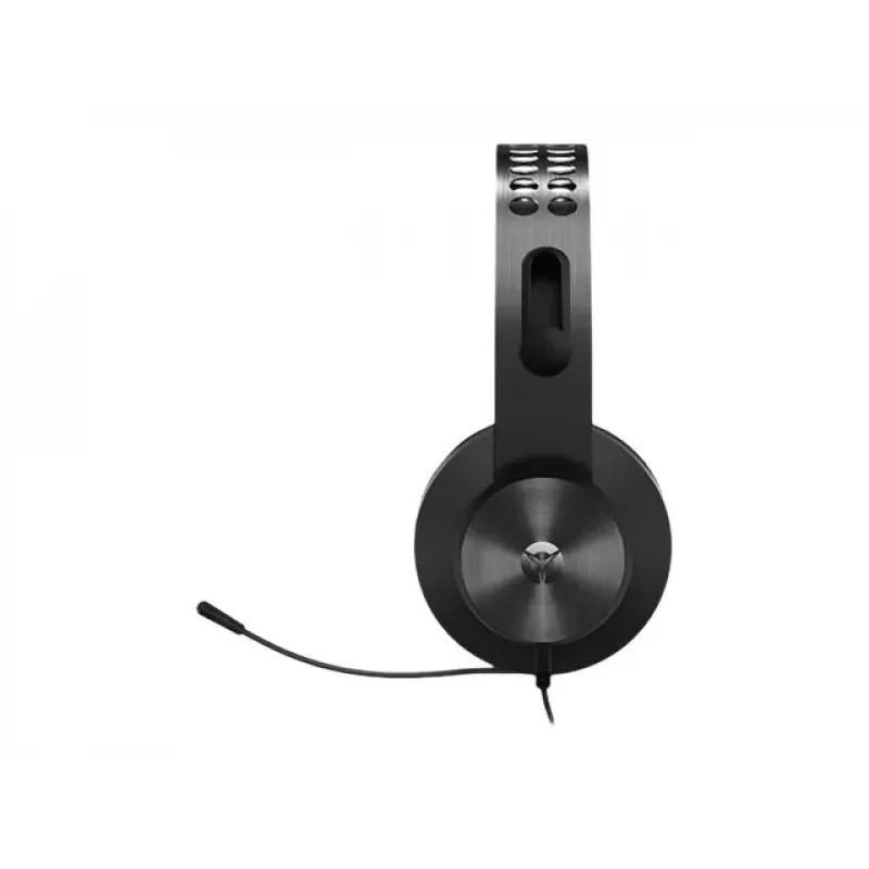 Headset Lenovo Legion H500 Pro com fios com arco de cabeça gaming cinzento