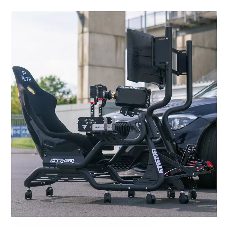 Rodas giratórias com travão OPLITE para GTR S8/S8 Elite preto retail (OP-CW)