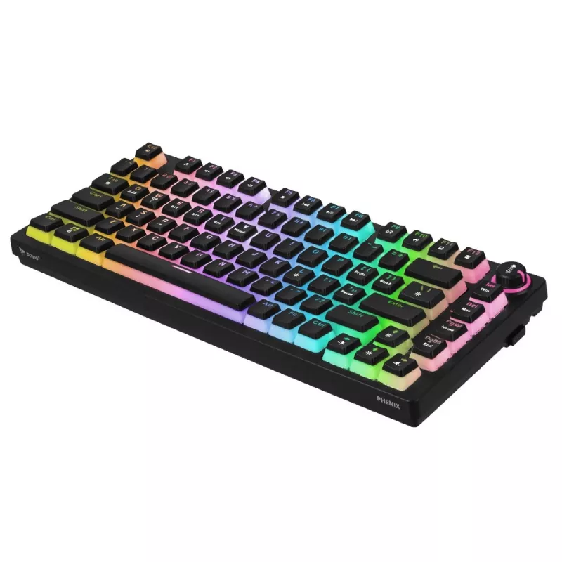 Teclado gaming Savio SAVGK-PHENIX RED PUDDING mecânico RGB Wireless