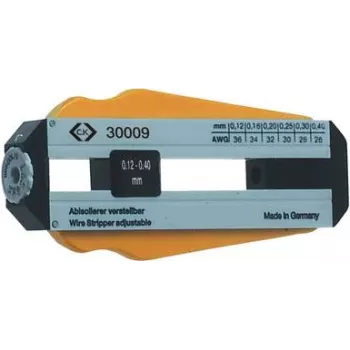 C.K. ferramenta de descarnar - ajustável para 6 diâmetros de cabo Ø 0,12 - 0,40 mm (330009)