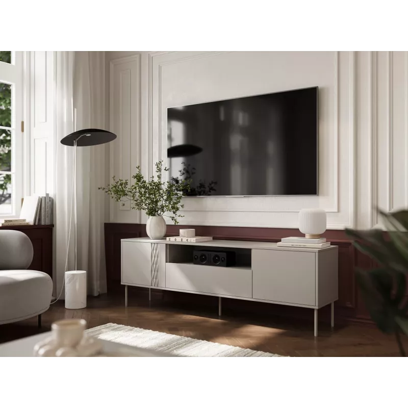 Móvel RTV Cama EF TRESSE 180x40x54.5 caxemira mate