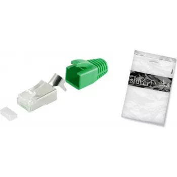 Conector de cabo RJ-45 ShiverPeaks BS72067-G verde