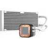 Sistema de refrigeração líquida para processador CORSAIR iCUE H100i RGB ELITE pack de 1 branco 120 mm