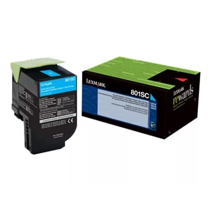 Toner Lexmark 802SC 2000 páginas Ciano
