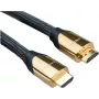 Roline Premium - cabo HDMI com Ethernet - HDMI (M) para HDMI (M) - 1 m - isolamento duplo - nylon preto - suporte 4K