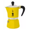 Cafeteira Moka Bialetti Rainbow preto amarelo
