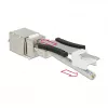 Delock 86404 módulo Keystone RJ45 Secure Cat.6 para LSA, branco