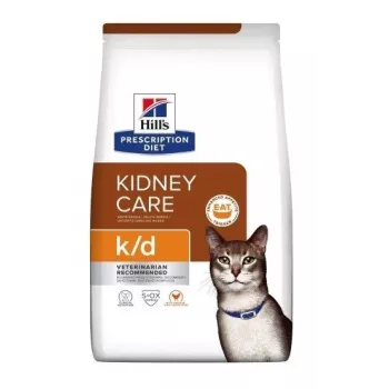HILL'S PRESCRIPTION DIET Feline k/d Kidney Care Alimento seco para gatos com frango 3 kg