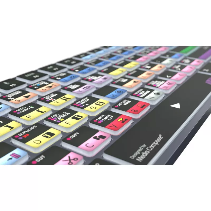 Logickeyboard Avid Media Composer - Pro Titan UK Mac - teclado - QWERTY