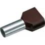 Terminal duplo Cimco 187708 1,5 mm² parcialmente isolado preto 100 unid. (187708)
