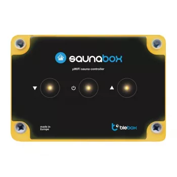 Controlador de sauna bleBox saunaBox com conectividade Bluetooth