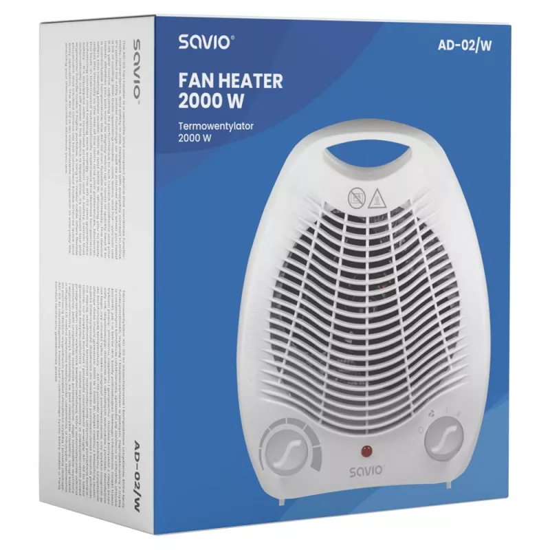 Ventilador doméstico Savio AD-02 W branco