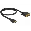Adaptador de cabo de vídeo DeLOCK 85651 0,5 m HDMI tipo A DVI preto