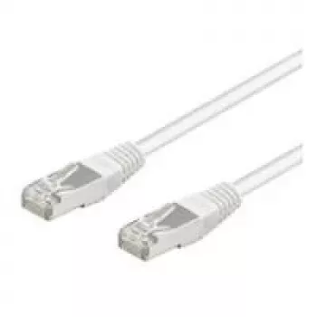 Cabo de rede Goobay CAT 5e, F/UTP, branco, 5 m - mistura de cobre CCA (93498)